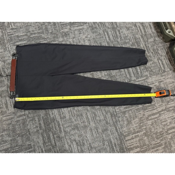 St. John Black Pants Ankle 28" Inseam Women's Sz 12 Side Zip Travel Easy Care - Picture 8 of 15